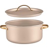 image:imageFarberware Radiant Nonstick CookwarePots and Pan Set with Lids and Prestige Kitchen Cooking Tools Dishwasher Safe 12 Piece Champagne