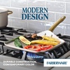 image:imageFarberware Radiant Nonstick Saute Pan with Lid Dishwasher Safe 275 Quart ChampagneGriddle 11Inch