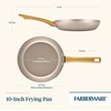 image:imageFarberware Radiant Nonstick Saute Pan with Lid Dishwasher Safe 275 Quart ChampagneSkillet 10Inch