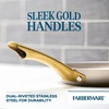 image:imageFarberware Radiant Nonstick Saute Pan with Lid Dishwasher Safe 275 Quart ChampagneSkillet 10Inch