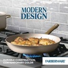image:imageFarberware Radiant Nonstick Saute Pan with Lid Dishwasher Safe 275 Quart ChampagneSkillet 1225Inch