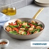 image:imageFarberware Radiant Nonstick Saute Pan with Lid Dishwasher Safe 275 Quart ChampagneSkillet 1225Inch