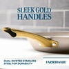 image:imageFarberware Radiant Nonstick Saute Pan with Lid Dishwasher Safe 275 Quart ChampagneSkillet 1225Inch