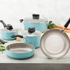 image:imageFarberware Smart Control Nonstick Cookware Pots and Pans Set 14 Piece Aqua