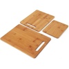 image:imageFarberware Stamped 15Piece HighCarbon Stainless Steel Knife Block Set Steak Knives amp 3Piece Bamboo Cutting Board Set of 3 Assorted Sizes Brown