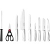 image:imageFarberware Stamped 15Piece HighCarbon Stainless Steel Knife Block Set Steak Knives amp 3Piece Bamboo Cutting Board Set of 3 Assorted Sizes Brown