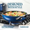 image:imageFarberware Style Nonstick Cookware Frying PanSkillet with Pour Spouts Dishwasher Safe 1125 Inch  BlueBlue