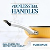 image:imageFarberware Style Nonstick Cookware Frying PanSkillet with Pour Spouts Dishwasher Safe 1125 Inch  BlueYellow