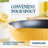 image:imageFarberware Style Nonstick Cookware Frying PanSkillet with Pour Spouts Dishwasher Safe 1125 Inch  BlueYellow