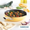 image:imageFarberware Style Nonstick Cookware Frying PanSkillet with Pour Spouts Dishwasher Safe 1125 Inch  BlueYellow