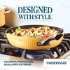 image:imageFarberware Style Nonstick Cookware Frying PanSkillet with Pour Spouts Dishwasher Safe 1125 Inch  BlueYellow