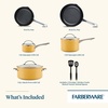 image:imageFarberware Style Nonstick Cookware Pots and Pans Set with Cooking Utensils Dishwasher Safe 10 Piece  YellowYellow