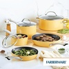 image:imageFarberware Style Nonstick Cookware Pots and Pans Set with Cooking Utensils Dishwasher Safe 10 Piece  YellowYellow