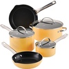 image:imageFarberware Style Nonstick Cookware Pots and Pans Set with Cooking Utensils Dishwasher Safe 10 Piece  YellowYellow