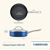 image:imageFarberware Style Nonstick Cookware Saute Pan with Lid Dishwasher Safe 3 Quart  BlueBlue