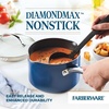 image:imageFarberware Style Nonstick Cookware Saute Pan with Lid Dishwasher Safe 3 Quart  BlueBlue