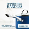 image:imageFarberware Style Nonstick Cookware Saute Pan with Lid Dishwasher Safe 3 Quart  BlueBlue