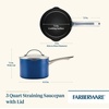 image:imageFarberware Style Nonstick Cookware Saute Pan with Lid Dishwasher Safe 3 Quart  BlueBlue