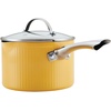 image:imageFarberware Style Nonstick Cookware Saute Pan with Lid Dishwasher Safe 3 Quart  BlueYellow