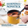 image:imageFarberware Style Nonstick Cookware Saute Pan with Lid Dishwasher Safe 3 Quart  BlueYellow
