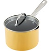 image:imageFarberware Style Nonstick Cookware Saute Pan with Lid Dishwasher Safe 3 Quart  BlueYellow