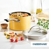 image:imageFarberware Style Nonstick Cookware Saute Pan with Lid Dishwasher Safe 3 Quart  BlueYellow