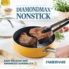 image:imageFarberware Style Nonstick Cookware Saute Pan with Lid Dishwasher Safe 3 Quart  BlueYellow