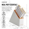image:imageFarberware Triple Riveted Knife Block Set 15Piece Black Pine High CarbonStainless Steel Blades Ergonomic Handles Includes Natural Pinewood BlockWhite and Gold