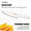 image:imageFarberware Triple Riveted Knife Block Set 15Piece Black Pine High CarbonStainless Steel Blades Ergonomic Handles Includes Natural Pinewood BlockWhite and Gold