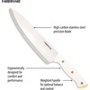 image:imageFarberware Triple Riveted Knife Block Set 15Piece Black Pine High CarbonStainless Steel Blades Ergonomic Handles Includes Natural Pinewood BlockWhite and Gold