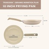 image:imageFarberware TrueCook Ceramic Plus Farberware TrueCook Ceramic Plus Nonstick Dishwasher Safe 10Inch Frying Pan Steel Blue 10Inch Frying Pan  Steel BlueTaupe