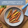 image:imageFarberware TrueCook Ceramic Plus InductionReady Dishwasher Safe 12Piece Cookware Set Steel BlueSteel Blue