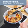 image:imageFarberware TrueCook Ceramic Plus InductionReady Dishwasher Safe 12Piece Cookware Set Steel BlueSteel Blue