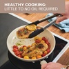 image:imageFarberware TrueCook Ceramic Plus InductionReady Dishwasher Safe 12Piece Cookware Set Steel BlueTaupe