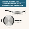 image:imageFarberware TrueCook Stainless Steel Frying Pan 12Inch Silver