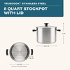 image:imageFarberware TrueCook Stainless Steel Saucepan with Lid 2QuartStockpot 8 Quart