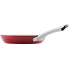 image:imageFarberware Vibrance Ceramic Nonstick Frying PansSkillet Set with Stainless Steel Handle Dishwasher Safe 8 Inch and 10 Inch Open Skillets  SilverRed