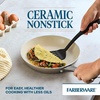 image:imageFarberware Vibrance Ceramic Nonstick Frying PansSkillet Set with Stainless Steel Handle Dishwasher Safe 8 Inch and 10 Inch Open Skillets  SilverSilver