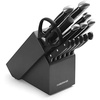 image:imageFarberware 15Piece Forged Triple Riveted Knife Block Set High CarbonStainless Steel Kitchen Knives RazorSharp Knife Set with Wood Block BlackGraphite
