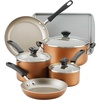 image:imageFarberware Cookstart Aluminum Nonstick Cookware Set 15PieceCopper