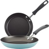 image:imageFarberware Cookstart DiamondMax Nonstick Frying PansSkillet Set Dishwasher Safe 825 Inch and 10 Inch AquaAqua