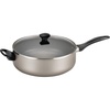 image:imageFarberware Dishwasher Safe Nonstick Aluminum Jumbo Cooker Chefs Pan with Lid and Helper Handle Kitchen Cookware 6Quart ChampagneChampagne
