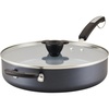 image:imageFarberware Disney Monochrome Ceramic Cookware Nonstick Saute Pan with Lid and Helper Handle Dishwasher Safe 45 Quart  BlackSaute Pan 45 Quart