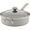image:imageFarberware DuraStrong Nonstick Saute Pan with Lid 4 Quart Gray