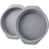 image:imageFarberware GOLDEN BAKE Nonstick Jumbo Baking Cookie Sheet Light Gray2Piece Cake Pan Set