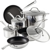 image:imageFarberware Millennium Stainless Steel Pots and Pans Set 10Piece SilverFarberware Millennium Stainless Steel Nonstick Cookware Set