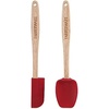 image:imageFarberware Strawberry Pro Mini Silicone Spatulas Set of 2 HeatResistant Kitchen Tools