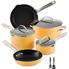 image:imageFarberware Style Nonstick Cookware Pots and Pans Set with Cooking Utensils Dishwasher Safe 10 Piece  YellowYellow