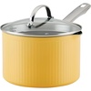 image:imageFarberware Style Nonstick Cookware Saute Pan with Lid Dishwasher Safe 3 Quart  BlueYellow