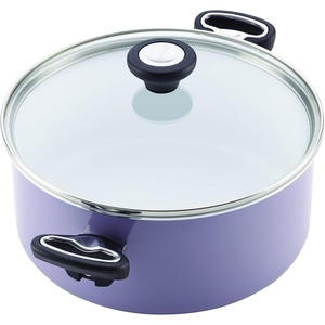 image:imageFarberware 17490 Ceramic Dishwasher Safe Nonstick Cookware Set  Pots and Pans Set  12 Piece BlueLavender